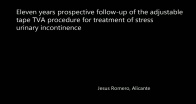 Eleven years prospective follow up of the adjustible tape TVA procedure for treatment of stress urinary incontinence